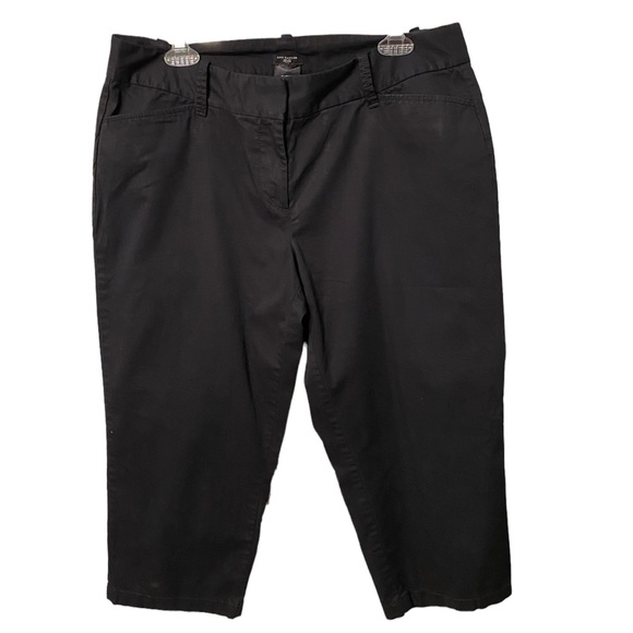 Ann Taylor Pants - Ann Taylor Petite Curvy black capris
